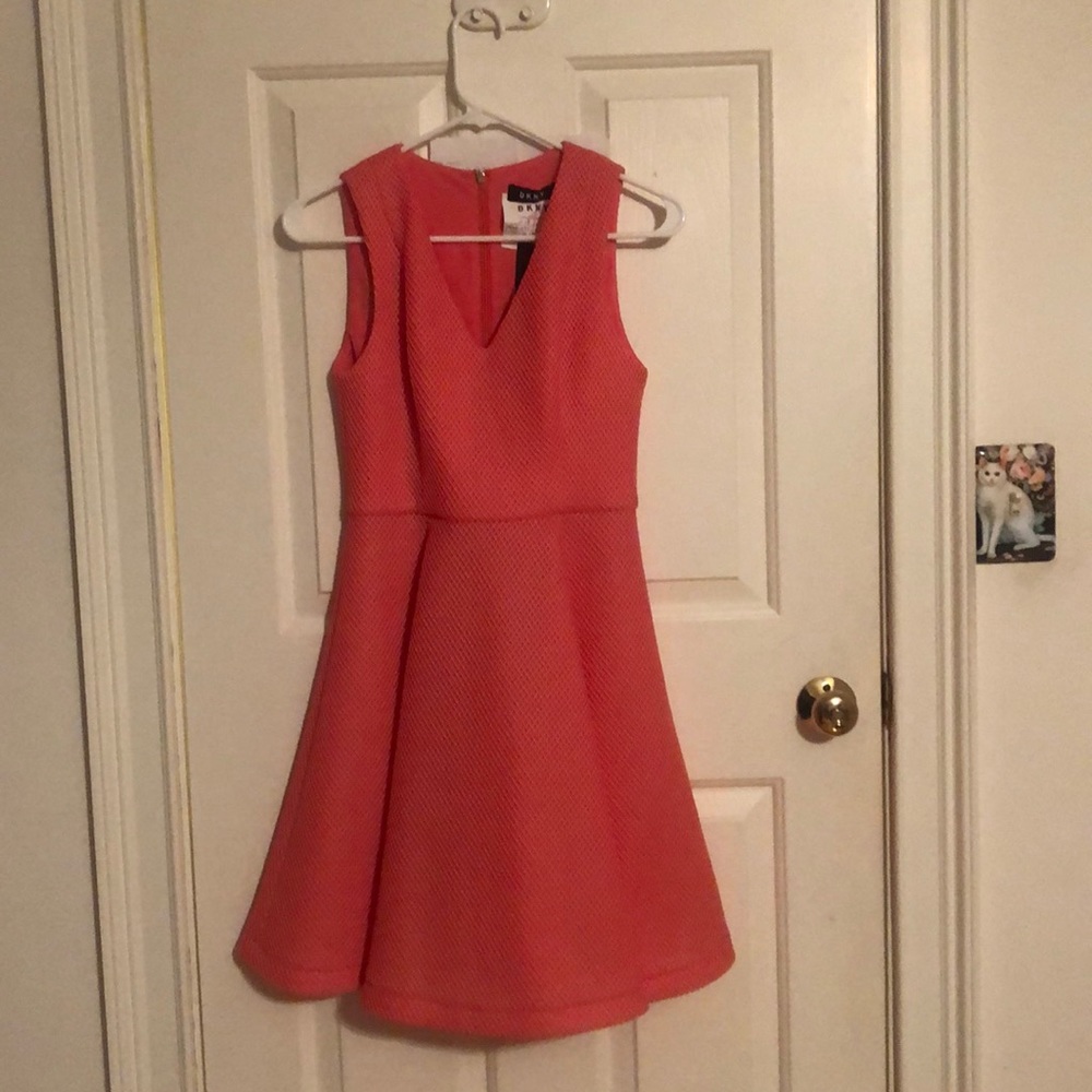 DKNY pink scuba dress